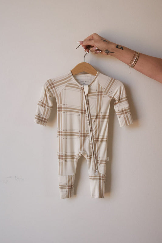 Bamboo Zip Pajamas | Ellis Plaid