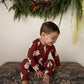 Bamboo Zip Pajamas | Vintage Santa