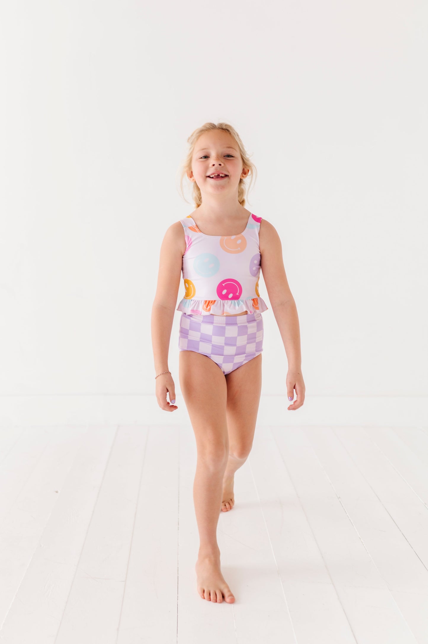 Smilies + Check: Ruffle TWO-PIECE Tankini