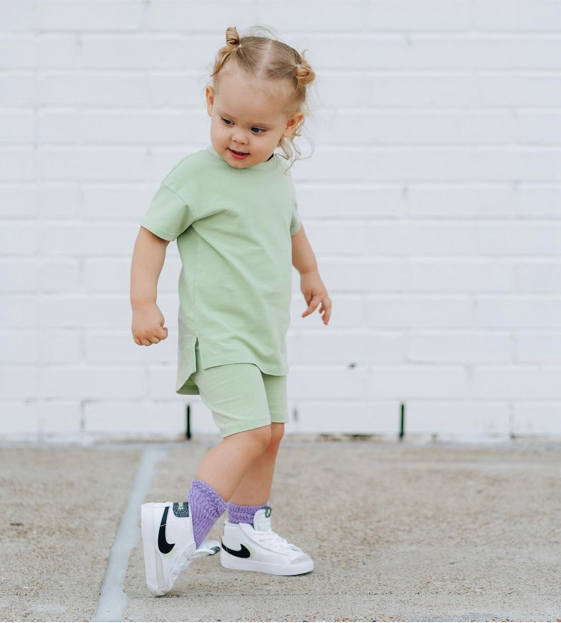 Purple Scrunchie Socks