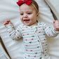 Tied with a Bow Christmas Zippy Romper