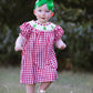 Christmas Tree Smocking Embroidered Girls Dress