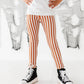 Rust Striped | (SLIM) LEGGING