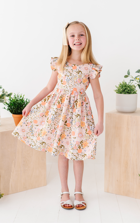 Vintage Blooms | Tie Back DRESS