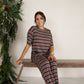 Women's Boxy Tee Lounge Set | Holiday Stripe