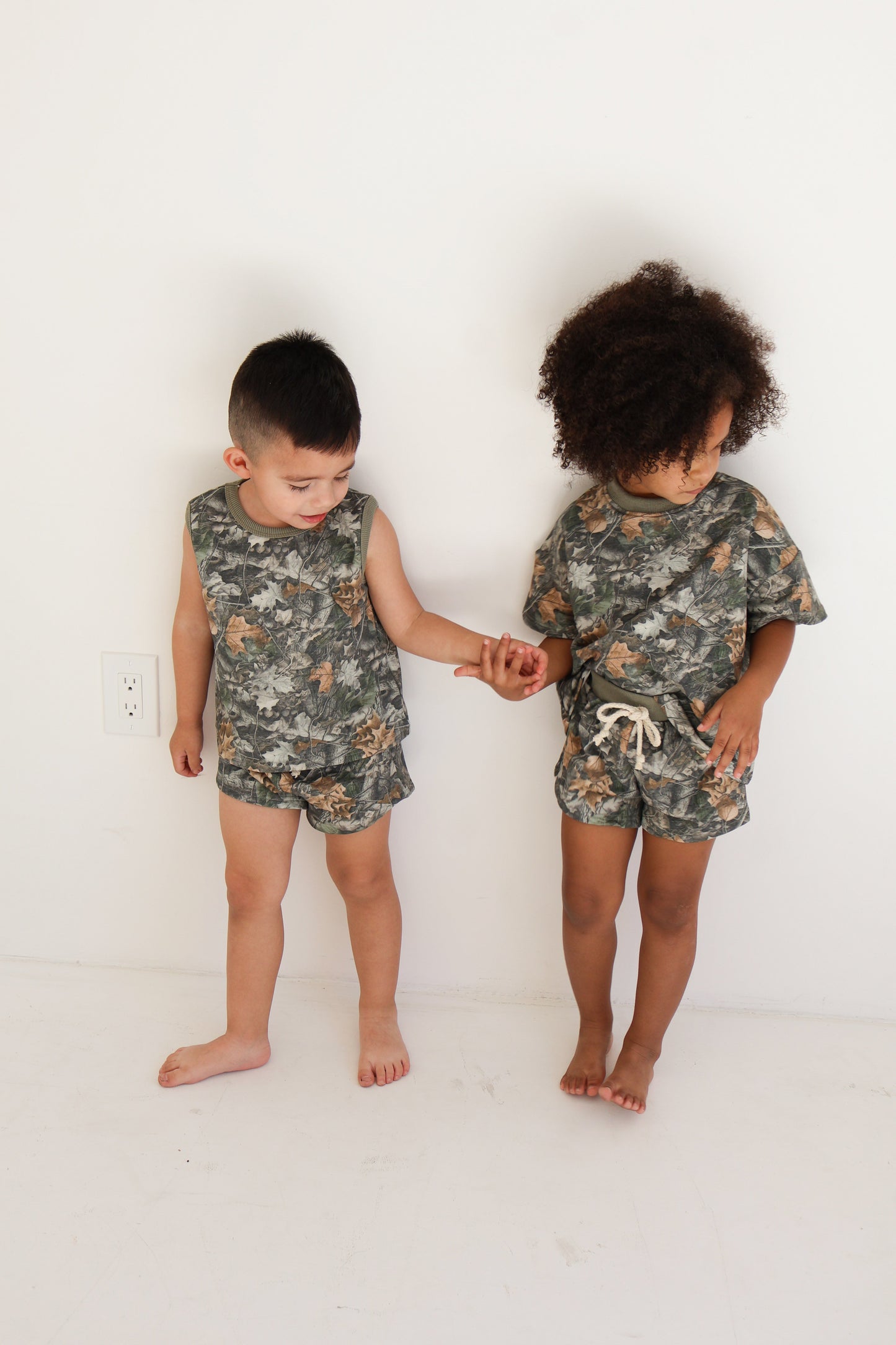 Camo Shorts Set