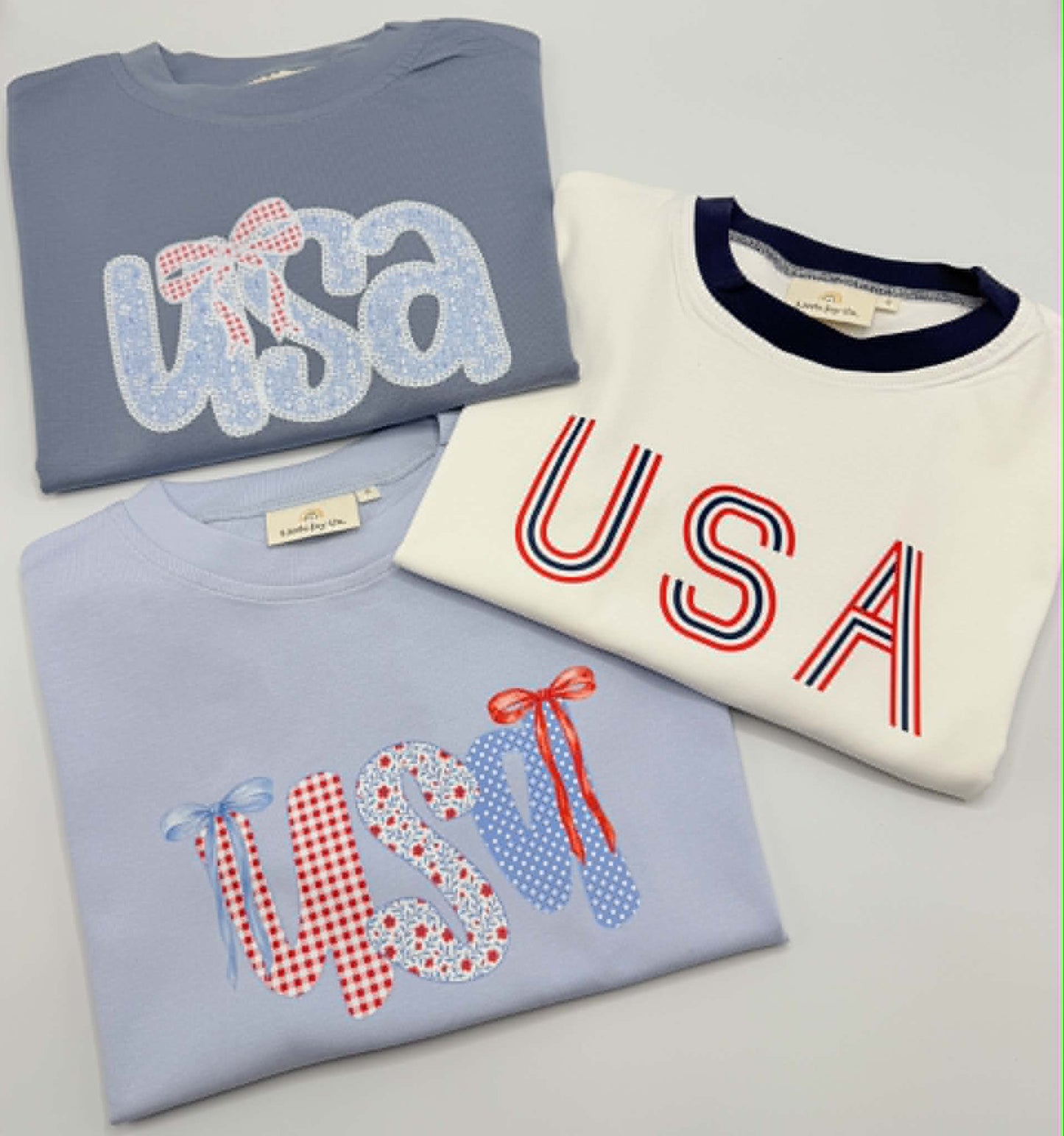 Coquette USA 4th of July Tee or Bubble Romper