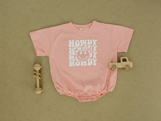 T-Shirt-Strampler „Howdy“