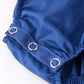 4th of july USA Embroidered Smocking Navy Blue Girls' Romper