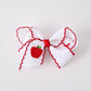 Back-to-school Apple Applique Girls Hairpin 4 Inches/6.25 inches