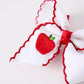 Back-to-school Apple Applique Girls Hairpin 4 Inches/6.25 inches
