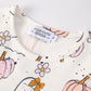 Halloween Pumpkin Ghost Print Cute Girls Dress