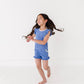 PERIWINKLE | Ruffle Tee + Shorts RIB SET