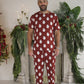Men's Short Sleeve Pajamas | Vintage Santa