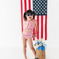 Spangled Stripes | Star Button TWO-PIECE