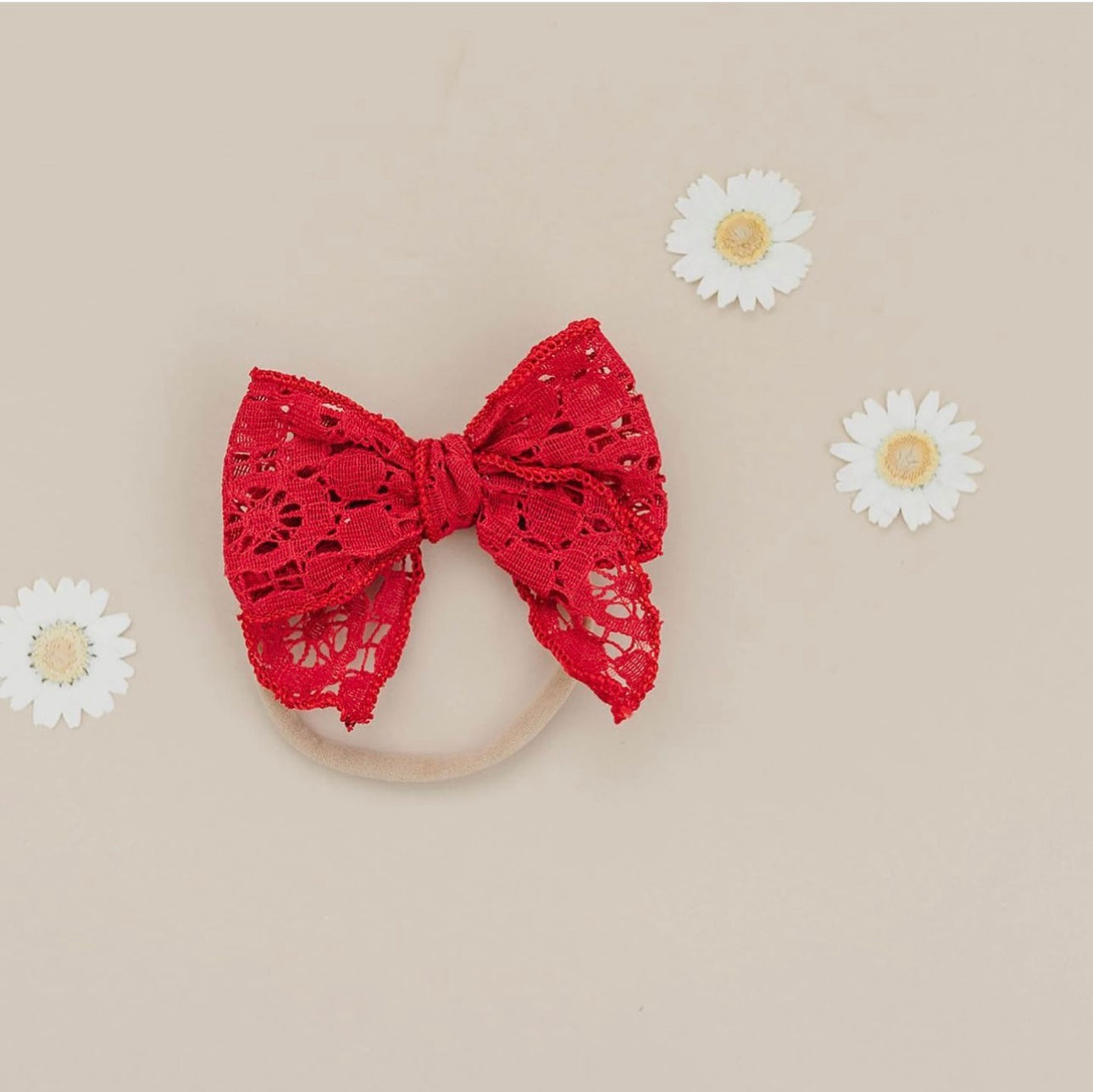 Red Lace Bow