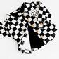 Cotton Shacket | Smiley Checkered Black