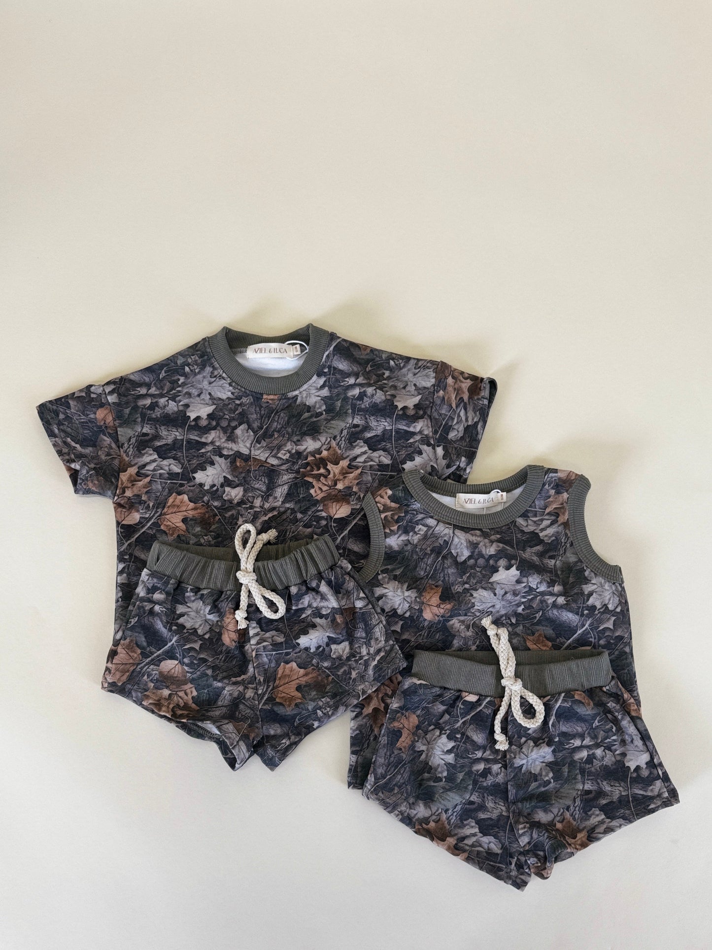 Camo Shorts Set