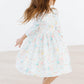 Bunny Dreams 3/4 Sleeve Pocket Twirl Dress