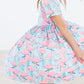 Pretty in Pink Flamingos S/S Pocket Twirl Dress