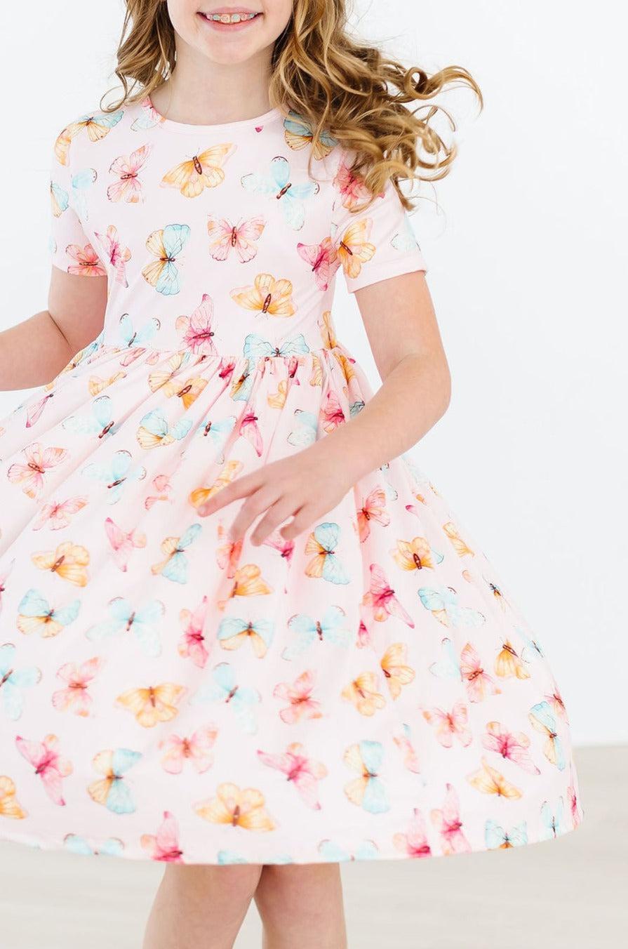 Butterfly Kisses S/S Pocket Twirl Dress