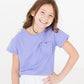 Periwinkle Ruffle Pocket Tee