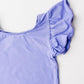 Periwinkle S/S Flutter Sleeve Leotard