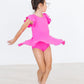 Hot Pink S/S Twirl Leotard