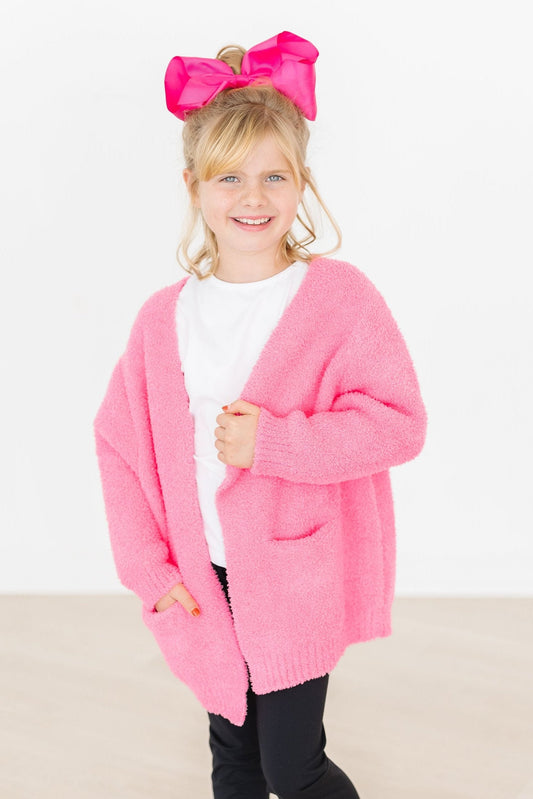 Bright Pink Cozy Cardigan