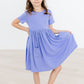 Periwinkle S/S Pocket Twirl Dress