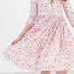 Springtime Bunnies 3/4 Sleeve Pocket Twirl Dress