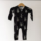 Bamboo Zip Pajamas | Midnight Skelly