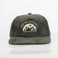 Green Rivers corduroy SnapBack hat for toddlers and youth