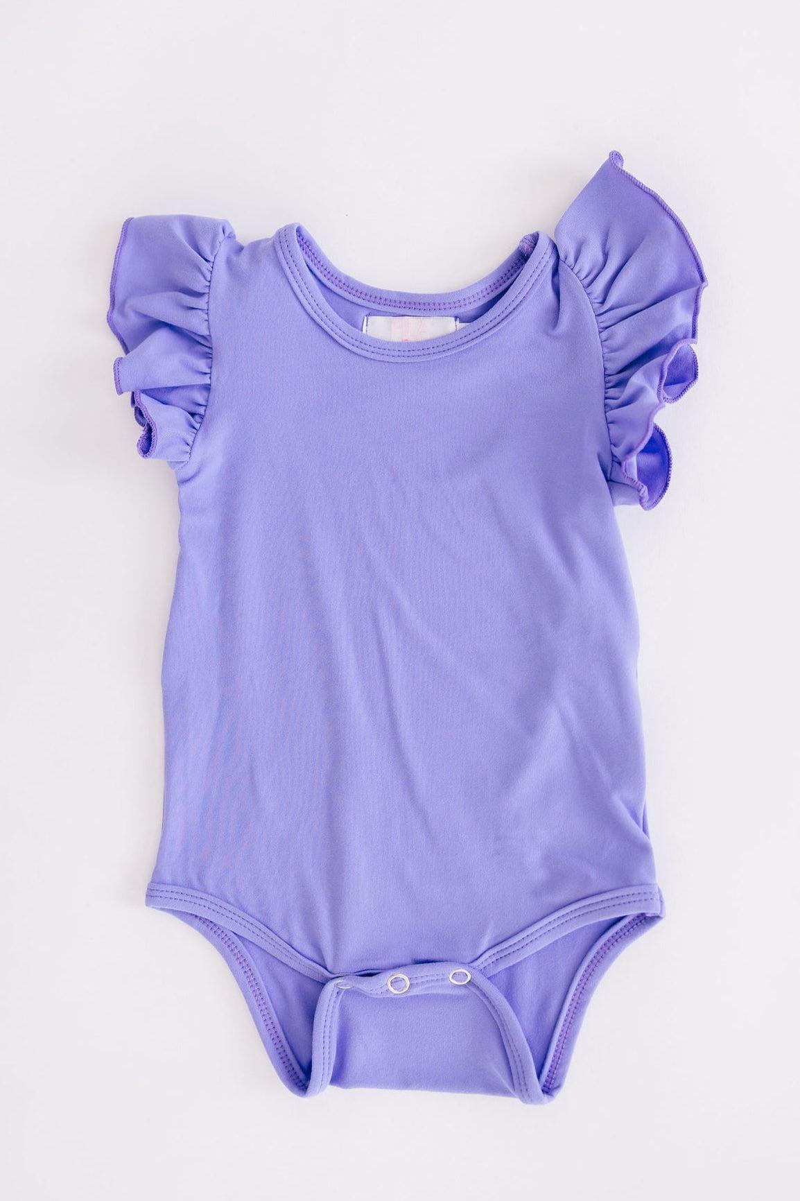 Periwinkle S/S Flutter Bodysuit