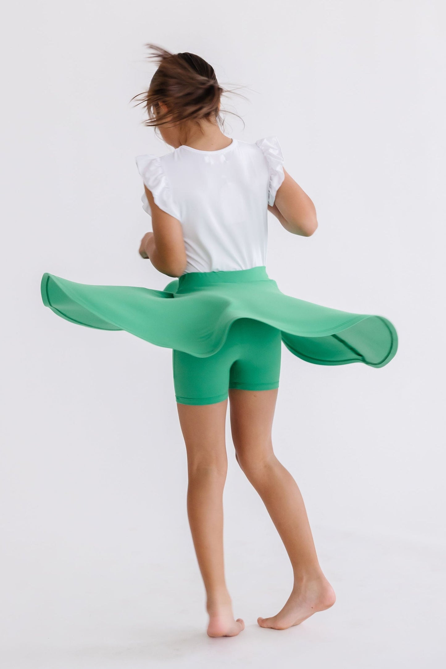 Kelly Green Twirl Skort