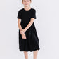 Black S/S Pocket Twirl Dress