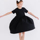 Black S/S Pocket Twirl Dress