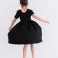 Black S/S Pocket Twirl Dress