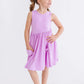 Bright Lilac Tank Pocket Twirl Dress