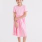 Bubblegum Pink S/S Pocket Twirl Dress