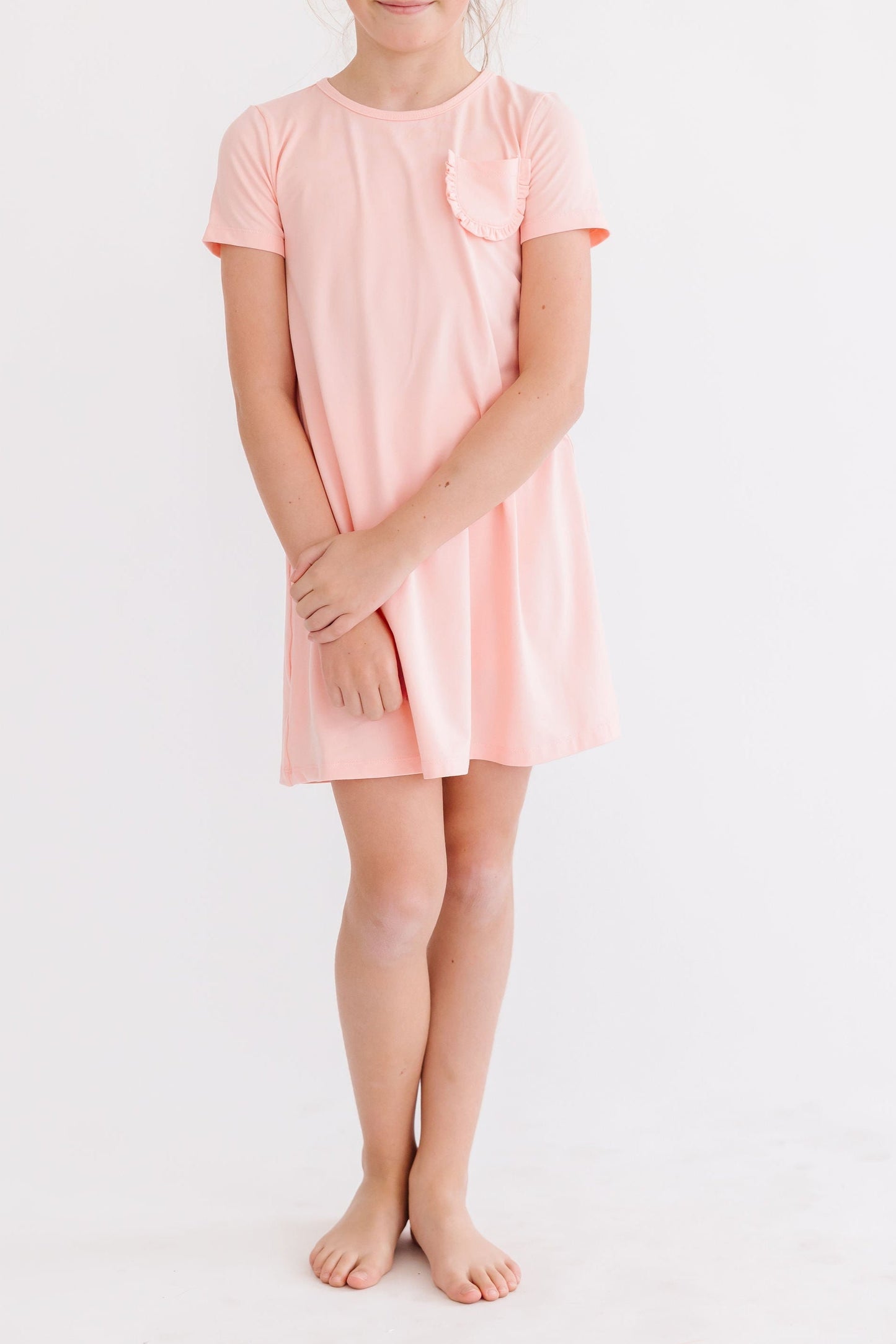 Peach T-Shirt Dress