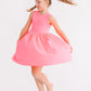 Neon Pink Tank Pocket Twirl Dress
