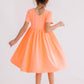 Neon Coral S/S Pocket Twirl Dress