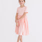 Peach S/S Pocket Twirl Dress