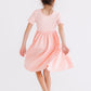 Peach S/S Pocket Twirl Dress