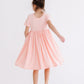 Peach S/S Pocket Twirl Dress