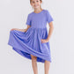 Periwinkle S/S Pocket Twirl Dress