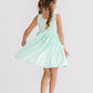 Pastel Green Tank Pocket Twirl Dress