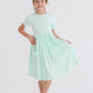 Pastel Green S/S Pocket Twirl Dress