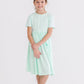 Pastel Green S/S Pocket Twirl Dress